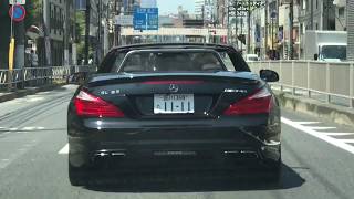 【動画】【投稿】2000万円のメルセデベンツSL63 AMGが一般道で爆走!! Mercedes-Benz SL AMG in JAPAN!!