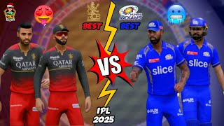 🥵RCB vs MI🥶 IPL 2025 CLASH🔥⁉️