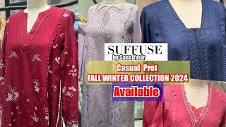 Suffuse Fall winter Collection by Sana Yasir 2024|| with prices and details|| today 022/10/2024