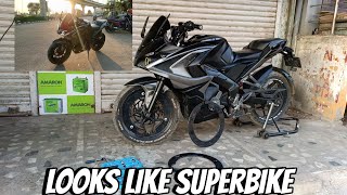 Wheel Cover Installation In Pulsar Rs200 At Home How To Install Wheel Cover.(35/365)#pulsar