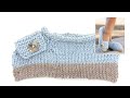 How to knit the felted slippers in DROPS 161-37