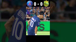 PSG VS FC Nantes 2021 Super French League Final Neymar Messi 🔥 #youtube #shorts #football