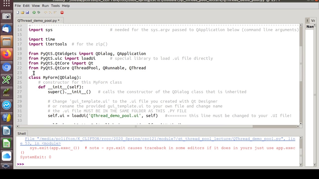 Csc 121 Graphical Python Programming Creating And Running Threads