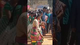 Karanjia College Santali girl Traditional wel come dance performance 2023 #karanjia #mayurbhanj