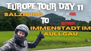 Day 11 Salzburg to Immenstadt im Allgäu | Wet Ride, Scenic Detours \u0026 Alpine Adventure| Riding Can Am