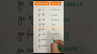 Phrasal Verbs With Meanings #vocabularyboost #phrasalverbs #meaning #viralonyoutube #popularreels