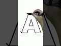 HOW TO DRAW 3D Letter A