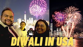 GRAND DIWALI FIREWORKS \u0026 CELEBRATION IN NEW YORK!! FOR THE FIRST TIME