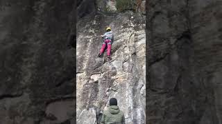 帰還兵@湯河原幕岩 Climber DYM (5.10c)