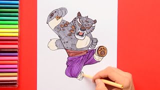 How to draw Tai Lung from Kung Fu Panda