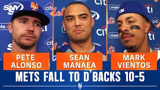 Sean Manaea, Mark Vientos, Pete Alonso and Carlos Mendoza talk 'weird' Mets' loss to D-Backs | SNY