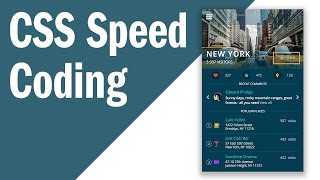 CSS Speed Coding: Travel App UI