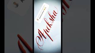 Copperplate calligraphy, tutorial: how I write your name #apeksha