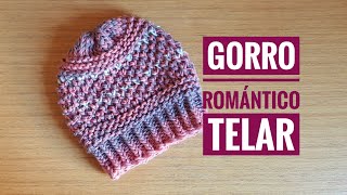 Cómo tejer el gorro romántico con telar (Tutorial DIY)