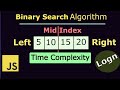 Binary Search Algorithm With JavaScript | Time Complexity & Code Implementation For Beginners 🔥🔥🔥