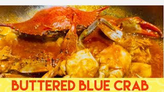 BUTTERED BLUE CRAB RECIPE #seafood #crab #recipes