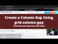 Create a Column Gap Using grid column gap (CSS Grid) freeCodeCamp tutorial