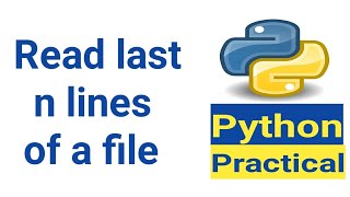 Python program to read last n lines of a file