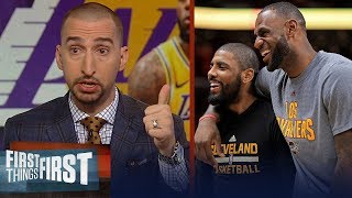 Nick Wright: Don't dismiss the possibility of Kyrie joining LeBron in LA | NBA | FIRST THINGS FIRST