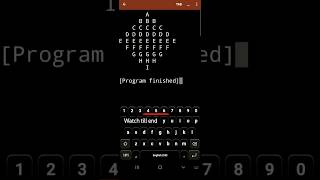 Diamond alphabets pattern #java #youtubeshorts #trending #viral #shorts #cs #computer #science#life