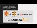 Serverless Api with AWS Lambda and Api Gateway and Python3