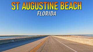 St Augustine Beach Florida Driving Through