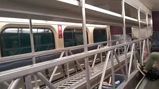 Metra UP west line station list departure announcement