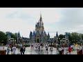 Magic Kingdom 2024 Rainy/Windy Day Afternoon Walkthrough in 4K | Walt Disney World April 2024