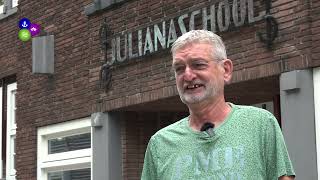 Roel de Vries van de Julianaschool wordt geïnterviewd door Noud Knevelman