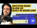 Hero slide up interaction in Webflow!