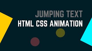 Jumping Text - CSS Animation