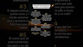 Hechos psicológicos #animos #exito #consejos #psicologia #tiempos #datos #tips