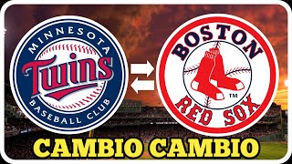 CAMBIO DE ULTIMA HORA ENTRE BOSTON RED SOX Y LOS MELLIZOS DE MINESOTA