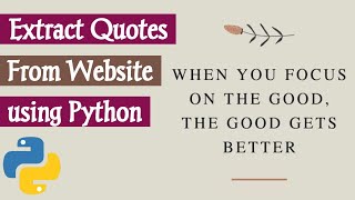 Random Quote Generator using Python