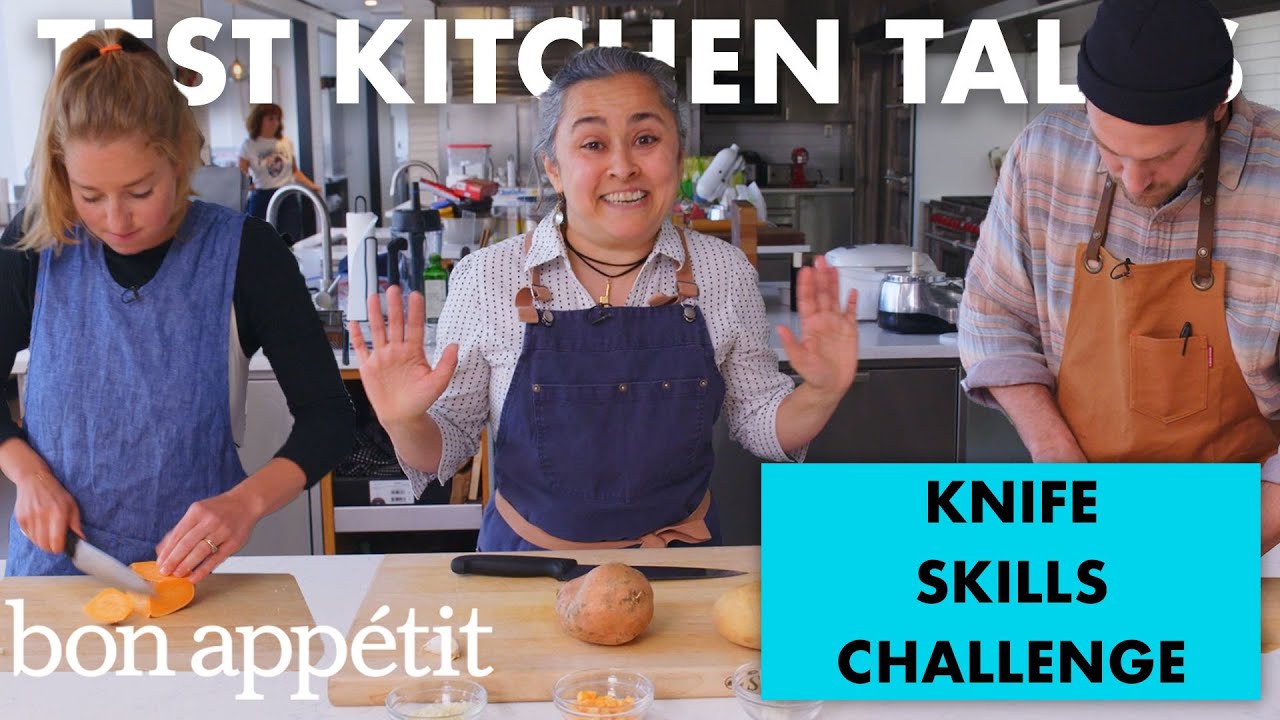 Professional Chefs Compete In A Knife Skills Speed Challenge | Test ...