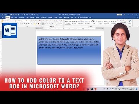 How to add color to a text box in Microsoft word?