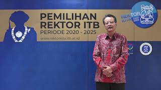 Nomine Rektor ITB 2020-2025 : Prof. Dicky Rezady Munaf, Ph.D