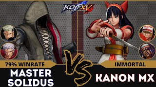 KOFXV⭐M. SOLIDUS (Goenitz/O.Yashiro/Kukri) vs KANON MX (Nakoruru/Terry/Darli)⭐Ranked Match - 10/24