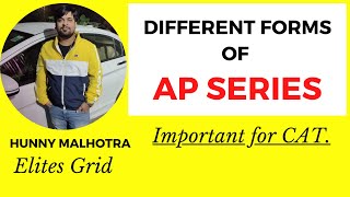 Arithmetic progressions for CAT 2021 | DIfferent forms of AP Series.