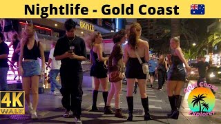 Nightlife - Gold Coast - Saturday Night Walk 4K 🏖️
