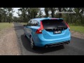 2015 volvo v60 polestar 0 100km h u0026 engine sound