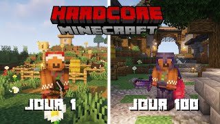 J'ai survécu 100 JOURS en HARDCORE, sur Minecraft !