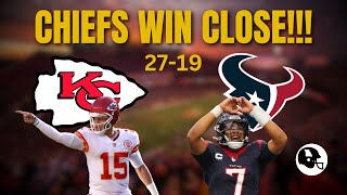 The Kansas City Chiefs just BEAT The Houston Texans 29-17 but Still Have A LOT to Figure Out...