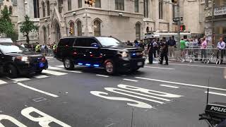 NYPD \u0026 U.S. SECRET SERVICE ESCORTING FOREIGN DIGNITARY DURING THE 2017 UN GENERAL ASSEMBLY MEETINGS.