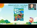 Able Education Oxford Let's Go Let's Begin Lesson 01 Letter Aa