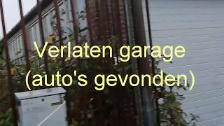 Verlaten garage (auto's gevonden)