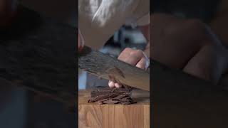 Matt Broussard Flakey Salt Chocolate Cutting