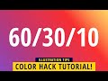 How To Choose Colors: The 60/30/10 Color Hack!