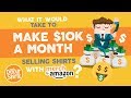 How to Make $10k A Month Selling Shirts with Merch by Amazon - Amazon's Print on Demand Service