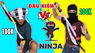 Ninja Đại Chiến Đồ Chơi Kiếm Phát Sáng 200k vs Kiếm Khúc Cầu Vồng 100k - Bang Phái Nào Sẽ Thống Lĩnh